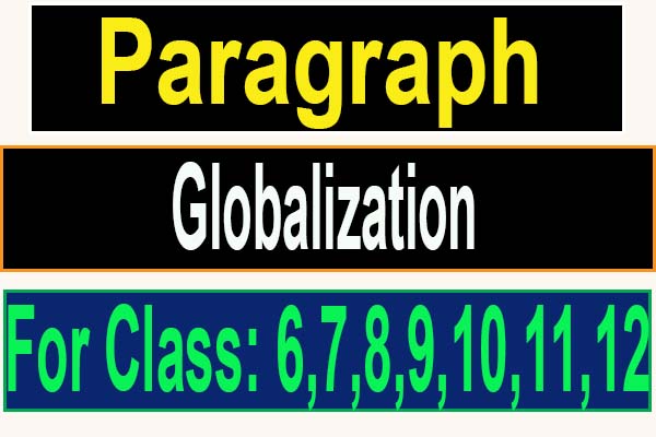 globalization paragraph for class